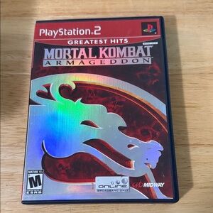 Sony PlayStation 2 Game with Fiery Red and Black Cover